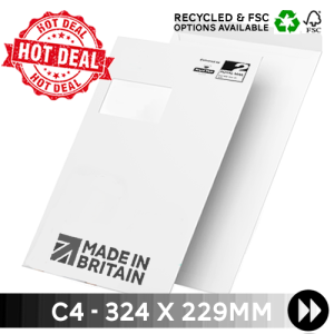 C4 324 x 229mm - Printed Single Colour