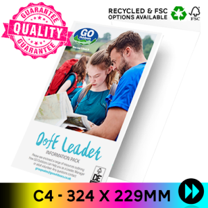 C4 324 x 229mm - Printed CMYK Colours