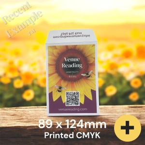 89 x 124mm Printed CMYK