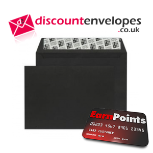 Wallet Peel and Seal Jet Black C6 114×162mm 120gsm
