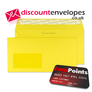 Wallet Peel and Seal Window Banana Yellow DL+ 114×229mm 120gsm