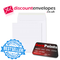 Square Wallet Peel and Seal White 140×140mm 100gsm