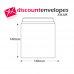Square Wallet Peel and Seal White 140×140mm 100gsm