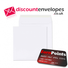 Square Wallet Peel and Seal White 155×155mm 100gsm