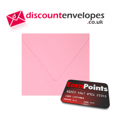 Square Banker Invitation Gummed Pink 155×155mm 100gsm
