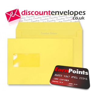 Wallet Peel and Seal Window Banana Yellow C5 162×229mm 120gsm