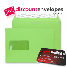 Wallet Peel and Seal Window Lime Green C5 162×229mm 120gsm