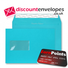 Wallet Peel and Seal Window Cocktail Blue C5 162×229mm 120gsm