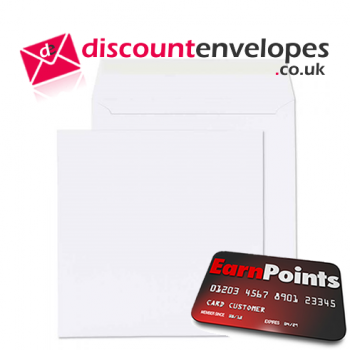 Square Wallet Peel and Seal White 170×170mm 100gsm