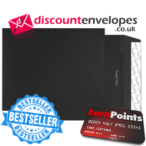 Pocket Peel and Seal Jet Black C4 229×324mm 120gsm