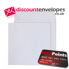 Square Wallet Peel and Seal White 240×240mm 100gsm