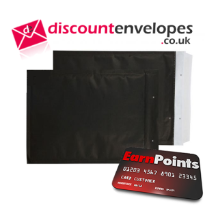 Padded Bubble Pocket Peel and Seal Matt Black C5+ 260×180mm