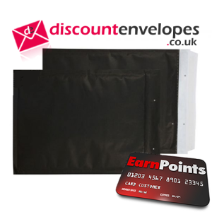 Padded Bubble Pocket Peel and Seal Matt Black C4+ 335×230mm
